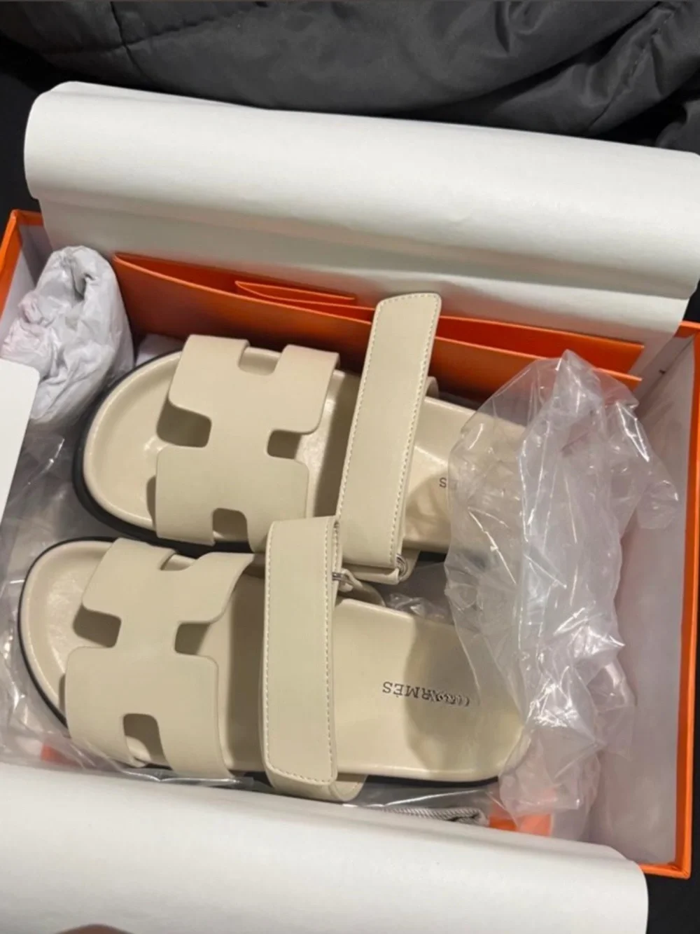 Women’s Cream Slide Sandals - Easy Everyday Slip-Ons